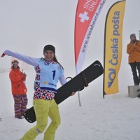 Finále Českého poháu ve snowboardcrossu na Božím Daru a zlato pro Vendulu Hopjakovou